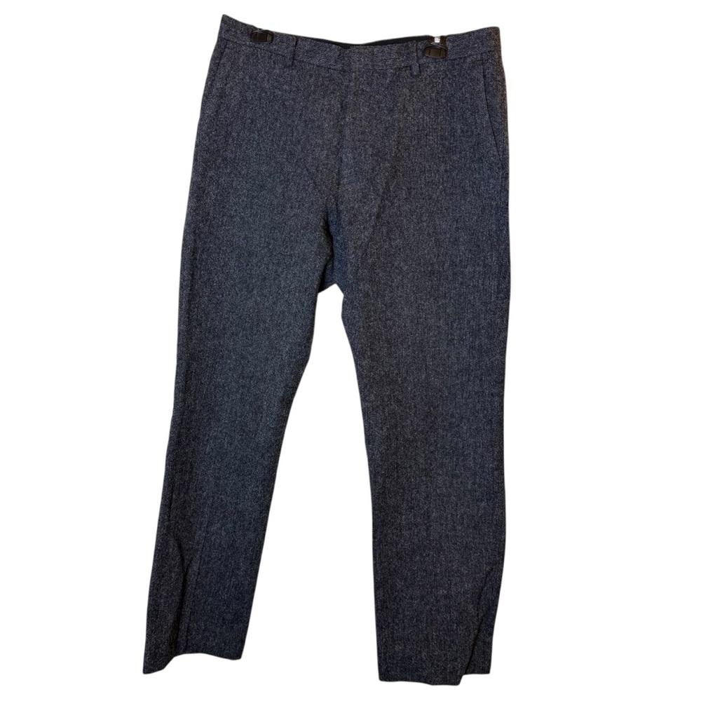 J. Crew Men’s Ludlow Yorkshire Tweed Wool Trousers Black and Gray Sz 34/32